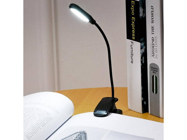 Закладка ліхтарик для читання книг на гнучкій ніжці - Фото 4