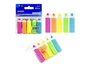 Закладка неоновая 'Stick Notes Карандаш' COLOR-IT Р01-2-LВ, 5 цветов