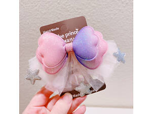 Заколка для волос Бантик 11688 фиолетовая