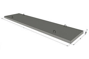 Железобетонная крышка лотка П 1-8