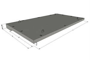 Железобетонная плита лоджии ПЛ-3