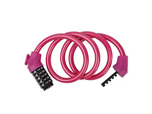 Замок кодовый EsLNF Anti-Theft 12х1200мм. розовый (G611-pink)