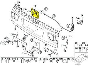 Замок крышки (двери) багажника BMW X5 E53 (2003-2006) рестайл, 67118379996