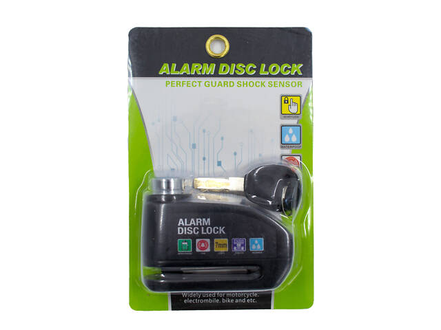 Замок на тормозной диск Alarm Disk Lock c сигнализация Benggud для электросамоката/велосипеда/мотоцикла - Фото 4