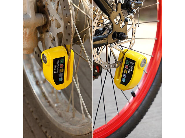 Замок на тормозной диск Alarm Disk Lock c сигнализация Benggud для электросамоката/велосипеда/мотоцикла - Фото 9
