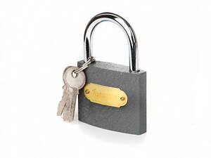 Замок навісний Aurora 35мм сірий англійський (840011)