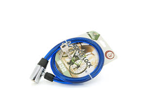 Замок велосипедний на ключі YT185A, довжина 15*800 мм, Mix color