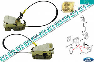 Замок задніх правих дверей електричний ( на 4 контакти ) 95AGA264A26BC Ford/ФОРД ESCORT 1992-1995/ЕСКОРТ 92-95