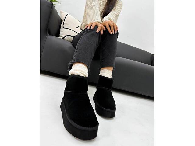 Уггі на платформі ITTS натур. замша, уггі на платформі 36,39,40р код 119 - Фото 6