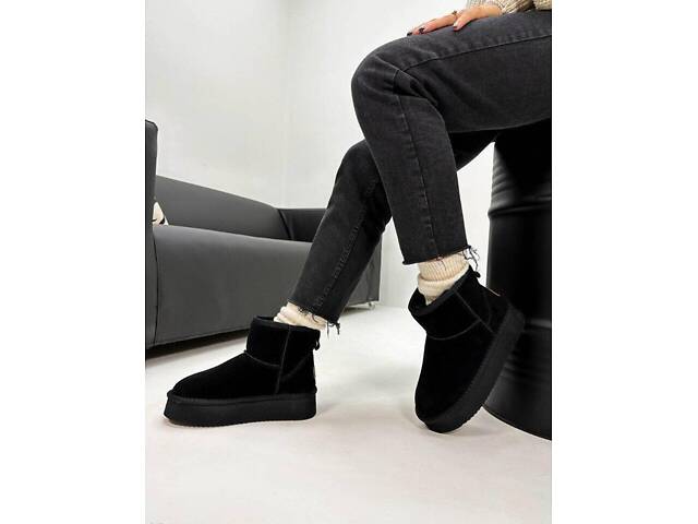 Уггі на платформі ITTS натур. замша, уггі на платформі 36,39,40р код 119 - Фото 8