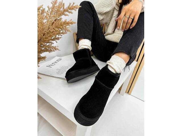 Уггі на платформі ITTS натур. замша, уггі на платформі 36,39,40р код 119 - Фото 9