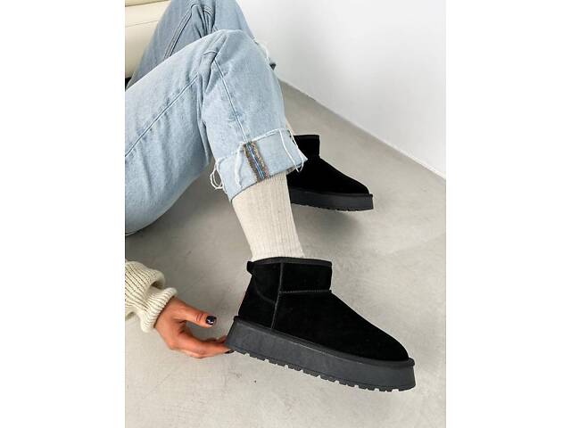 Замшеві уггі на платформі, угги платформа, угі 36,37,39-41р код 3125 39, 25.5 - Фото 5