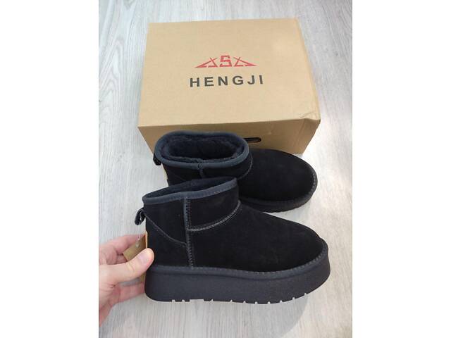 Замшеві уггі на платформі, угги платформа, угі 36,37,39-41р код 3125 39, 25.5 - Фото 7