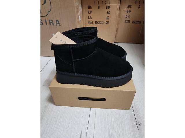 Замшеві уггі на платформі, угги платформа, угі 36,37,39-41р код 3125 39, 25.5 - Фото 9