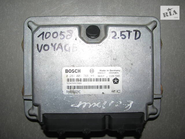 Б/у блок управления двигателем Chrysler Voyager III 2.5TD 1996-2000, 4686662, 4686662AC, P04686662AC -арт№10058-