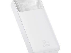 Зарядний акумулятор Baseus Bipow Digital Display 20000mAh Overseas Edition 20W PPBD050302 (Білий)