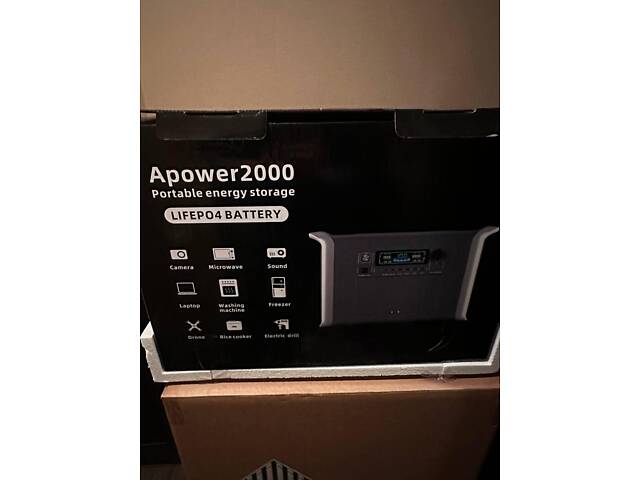 Зарядна станція CTOLITY AP2000 Apower 2000 EU розетки (2048Wh, 2400W)LiFePO4, ДБЖ - Фото 2