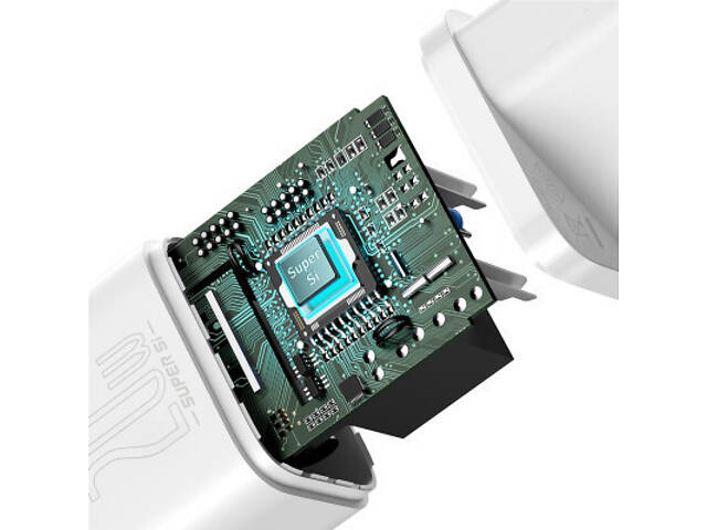 Зарядний пристрій Baseus Super Si Quick Charger 1C 20W EU White (CCSUP-B02) - Фото 4