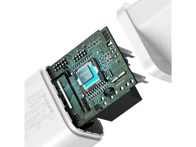 Зарядний пристрій Baseus Super Si quick charger IC 30W white (CCSUP-J02) - Фото 2