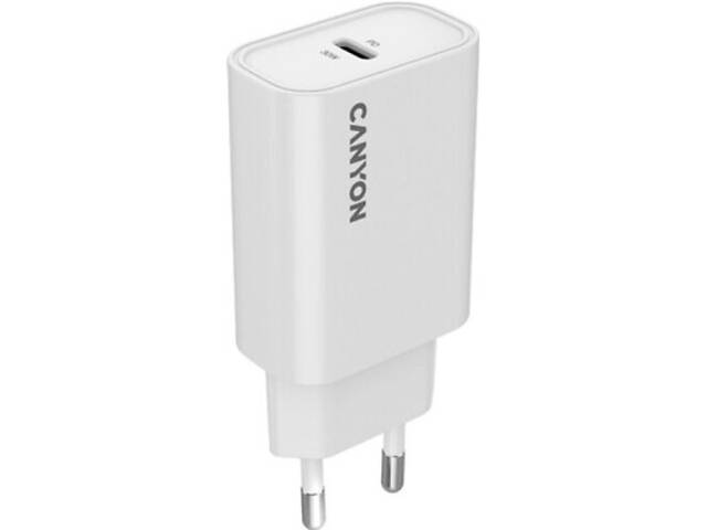 Зарядний пристрій Canyon 30CL OnCharge USB-C PD30W White (CNE-CHA30CLW) - Фото 2