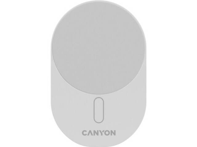 Зарядний пристрій Canyon OnGrip 105 15W Qi2 Wireless White (CNS-CCH105W) - Фото 1