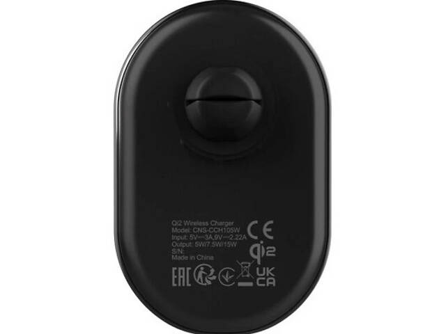 Зарядний пристрій Canyon OnGrip 105 15W Qi2 Wireless Black (CNS-CCH105B) - Фото 3