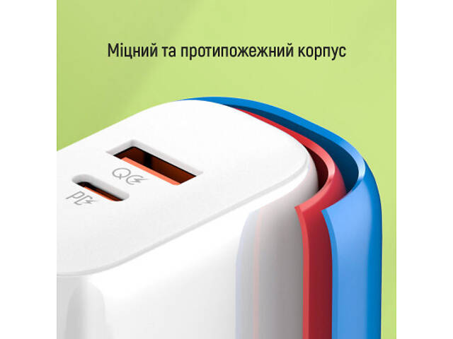 Зарядний пристрій ColorWay GaN Mini 25W PD Port PPS USB-C white (CW-CHS052PD-WT) - Фото 5