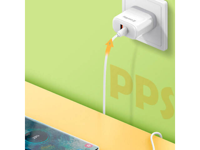 Зарядний пристрій ColorWay GaN Mini 25W PD Port PPS USB-C white (CW-CHS052PD-WT) - Фото 6