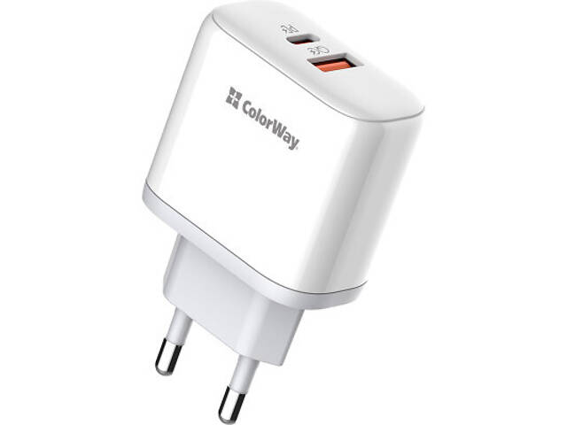 Зарядний пристрій ColorWay GaN Mini 25W PD Port PPS USB-C white (CW-CHS052PD-WT) - Фото 8