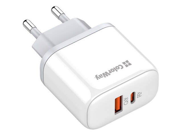 Зарядний пристрій ColorWay GaN Mini 25W PD Port PPS USB-C white (CW-CHS052PD-WT) - Фото 10