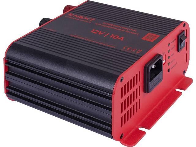 Зарядное устройство для АКБ 12В 10А 130х150х50мм [s080001] E.NEXT e.charge.batt.stand.12.10 - Фото 1
