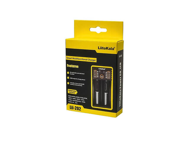 Зарядное устройство для аккумуляторных батареек и Power Bank LiitoKala Lii-202 18650 30151408 - Фото 3