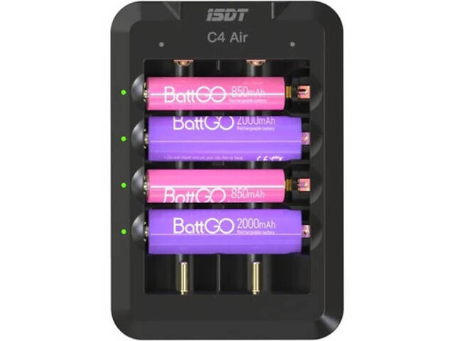 Зарядний пристрій для акумуляторів iSDT C4 Air Quick Battery Charger (iSDT-C4) - Фото 1