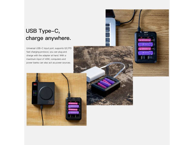 Зарядний пристрій для акумуляторів iSDT C4 Air Quick Battery Charger (iSDT-C4) - Фото 3