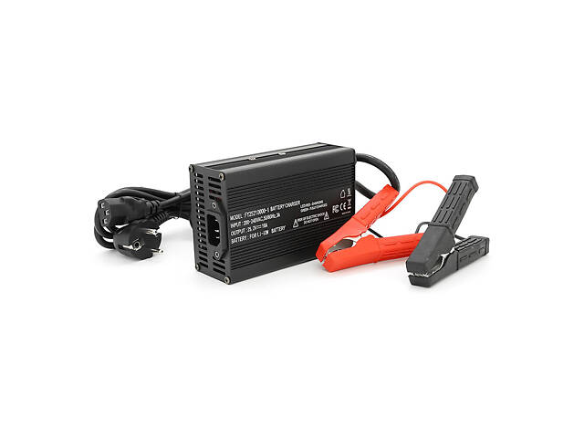 Зарядний пристрій для акумуляторів Li-ion 25,2V,6S,10A, + крокодили, індикація,135х90х50mm - Фото 1