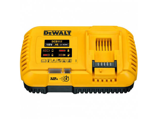 Зарядний пристрій для акумуляторів інструменту DeWALT 18 В, 54 В, 12 A, 1 кг (DCB117) - Фото 1