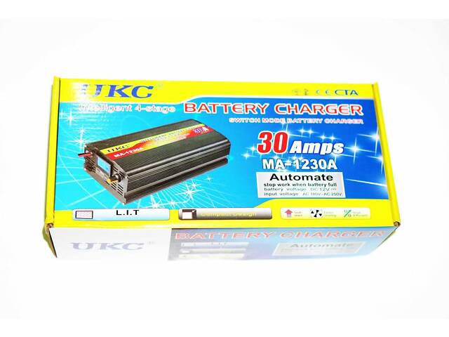 Зарядний пристрій для автомобіля 12 вольтів 30 амперів, UKC Battery Charger 30A - Фото 6