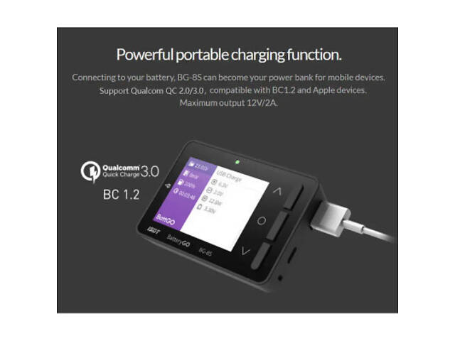 Зарядний пристрій для дрона iSDT BG-8S Battery Meter (HP0015.0013) - Фото 5