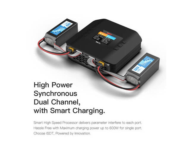 Зарядний пристрій для дрона iSDT K4 AC 400W DC 600Wx2 (HP0015.K4) - Фото 6