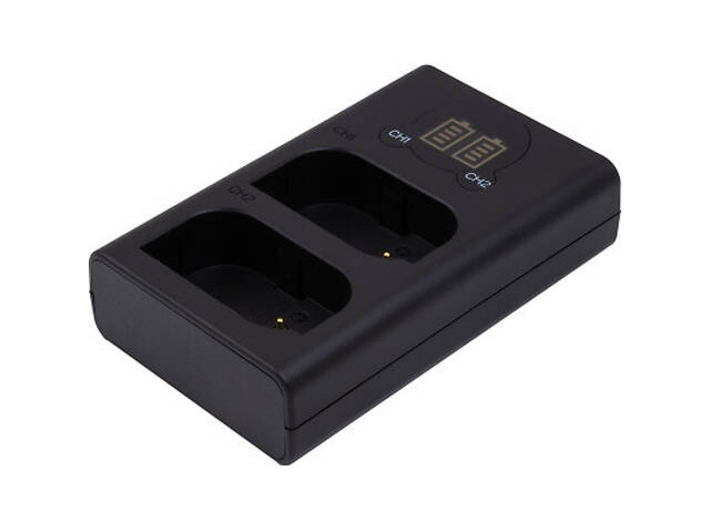 Зарядний пристрій для фото PowerPlant Panasonic DL-BLK22 для двох акумуляторів (CH980376) - Фото 3