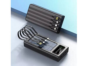 Зарядний пристрій для телефона Power Bank 30000 mAh із сонячною панеллю UKC