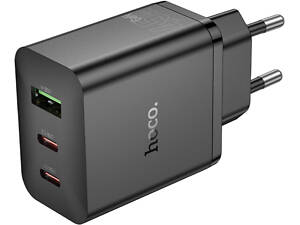 Зарядное устройство Hoco N50 Fast Charger PD 45W / 2 х Type-C / 1 x USB - Black