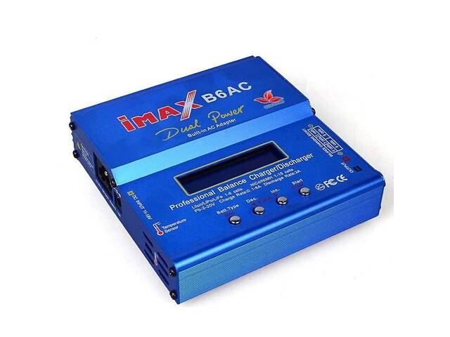 Зарядний пристрій Imax B6AC 80W, з балансиром і вбудованим БЖ - Фото 3