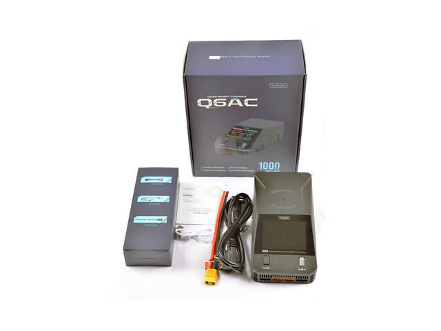 Зарядний пристрій кватро ToolKitRC Q6AC 1-6S 400W/1000W с/БП - Фото 10