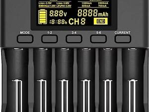 Зарядний пристрій LiitoKala Lii-S6 EU на 6 каналів та автомобільний кабель (1047-Lii-S6 EU1Carcable)