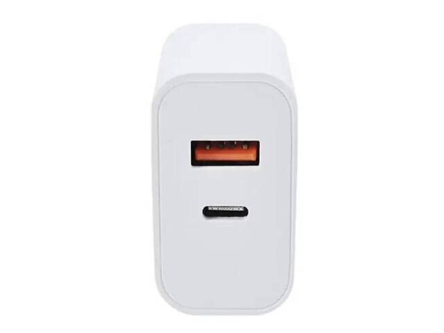 Зарядное устройство SX 20W A+C PD Fast Charger White (V4T-0031-94) - Фото 3