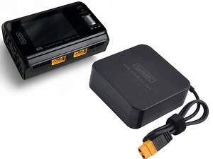 Зарядное устройство ToolkitRC M6D 500W 15A 1-6S с блоком питания ToolkitRC ADP100 100W 20V/5А, XT60