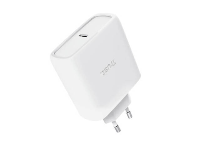 Зарядний пристрій Trust USB-C 65W GaN PD/PPS white (25524_TRUST) - Фото 4