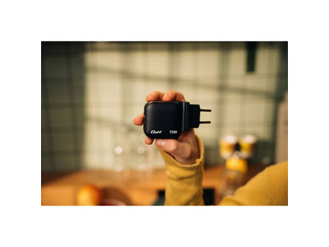 Зарядний пристрій Verbatim MiniGaN 70 W 3 ports (2xUSB-C/1xUSB-A) (32229) - Фото 5