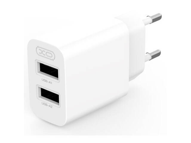 Зарядний пристрій XO L109 12W 2xUSB-A White (L109_White) - Фото 2